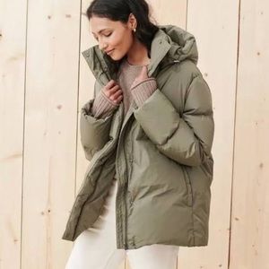 Jenni Kanye The Modern Puffer Jacket Sage XXS